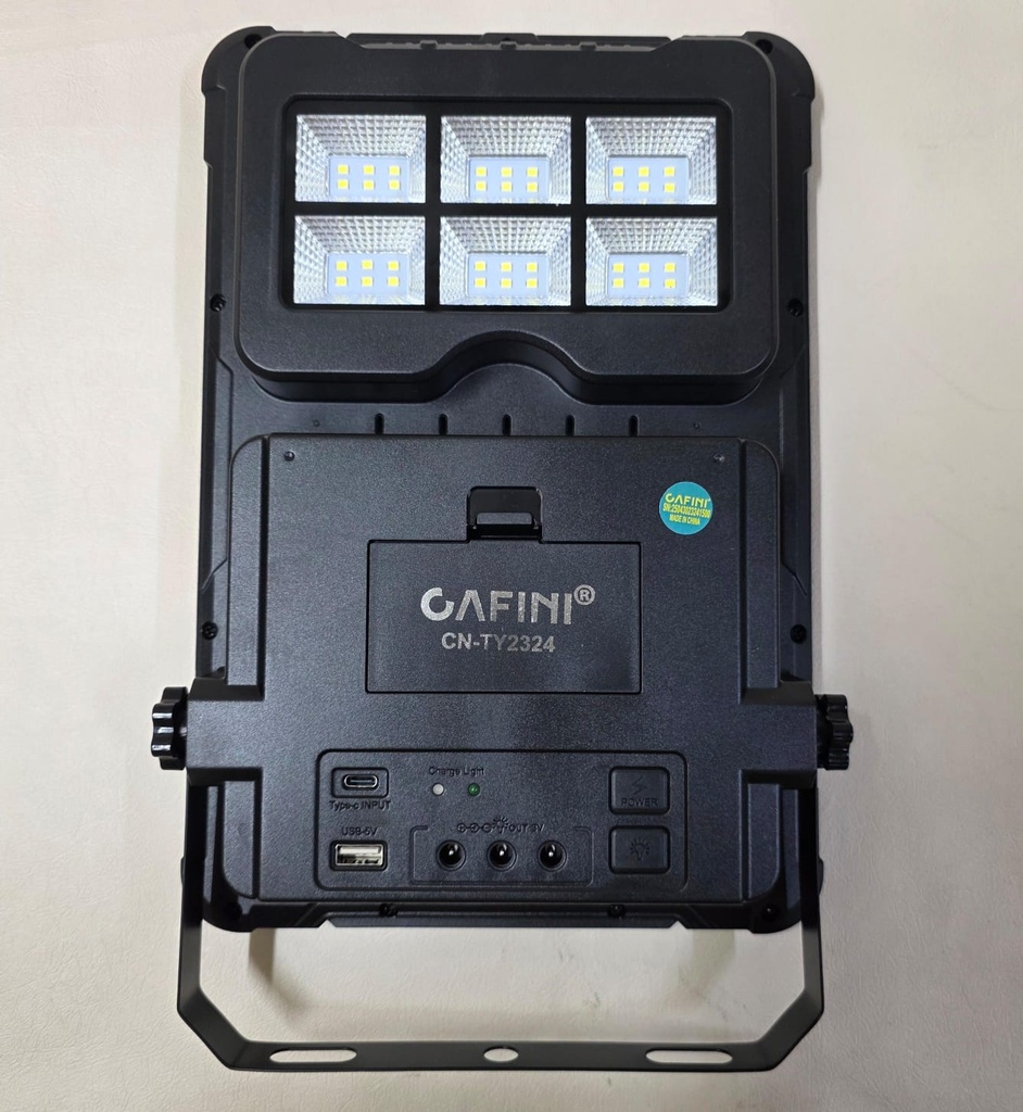 PANEL SOLAR CON LUZ LED Y CARGADOR |CN-TY2324|