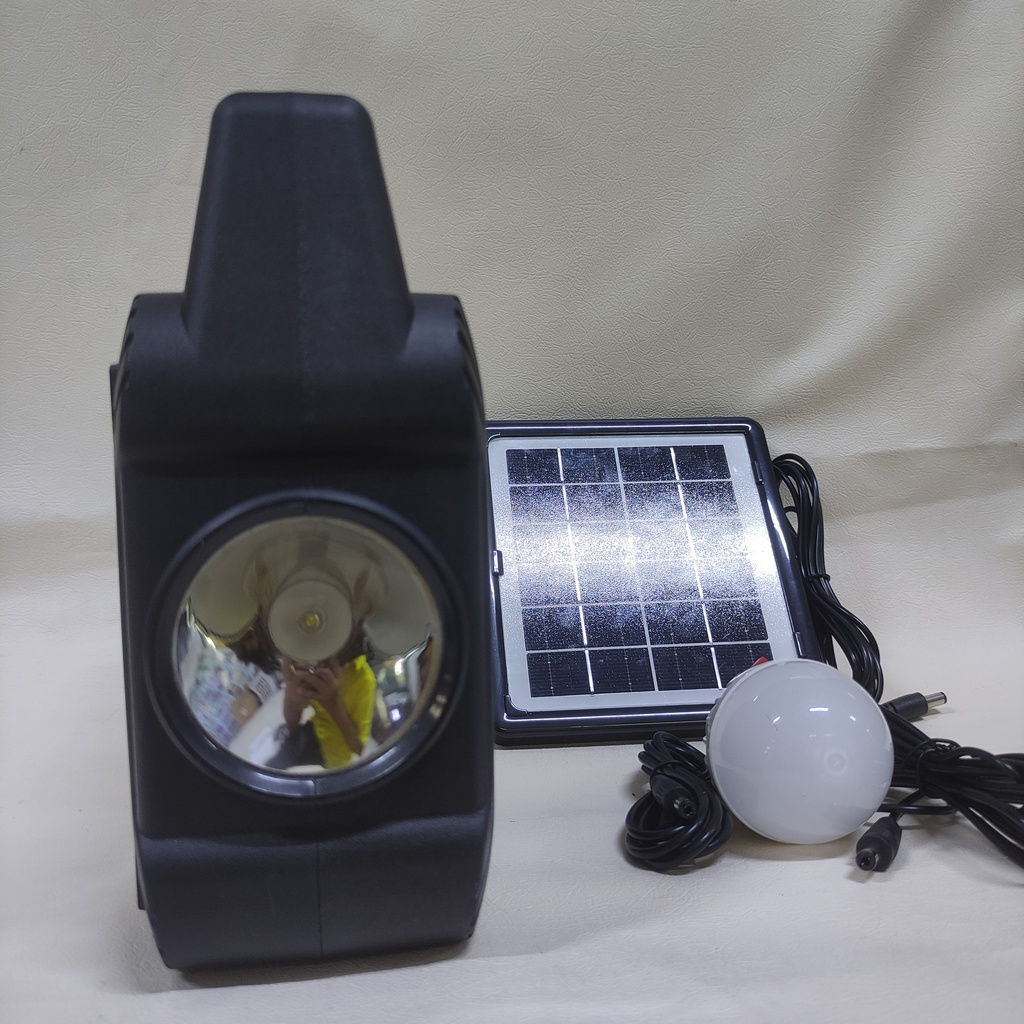 KIT RADIO , CARGADOR, LINTERNA CON PANEL SOLAR |GTS-1464|