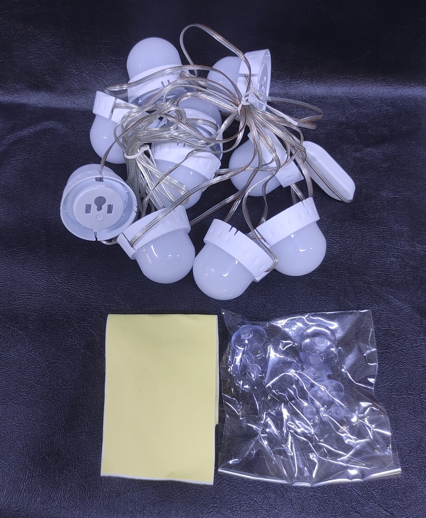 CADENA DE 10 FOCOS DE TOCADOR 4.8m   |K6062|