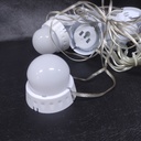 CADENA DE 10 FOCOS DE TOCADOR 4.8m   |K6062|