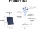 VENTILADOR DE PIE SOLAR |D4168|