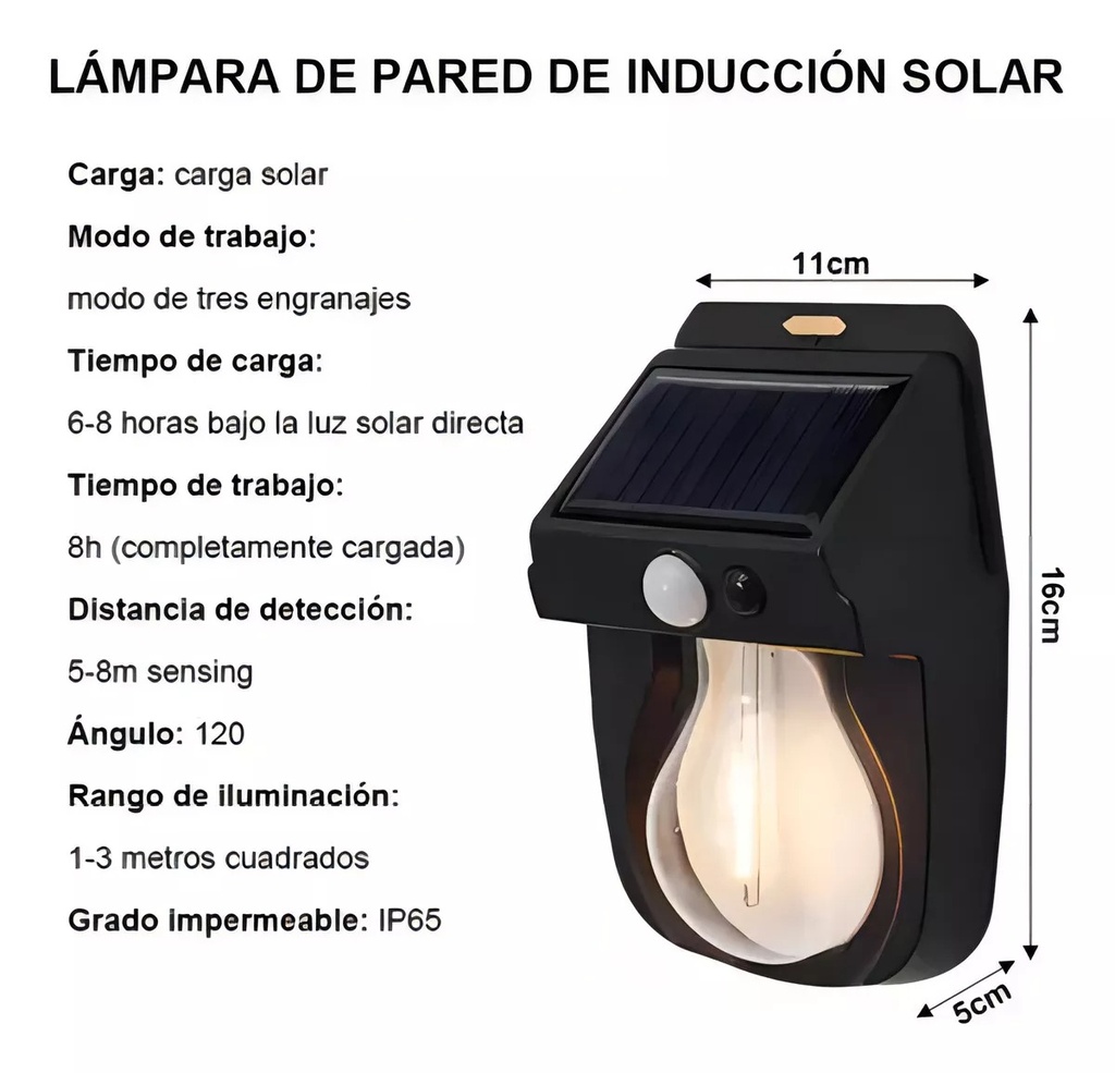LAMPARA SOLAR LED |CL-118|