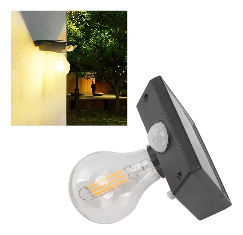 BOMBILLO SOLAR CON SENSOR DE MOVIMIENTO |ND10902|