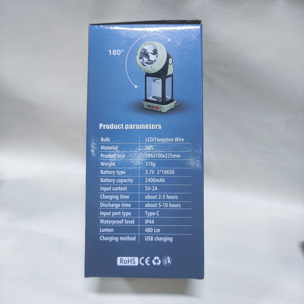 LAMPARA PORTATIL SOLAR |HW-1277W|