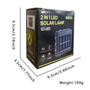 LAMPARA SOLAR DE PISO/PARED -12 LEDS Y 4 LADOS  