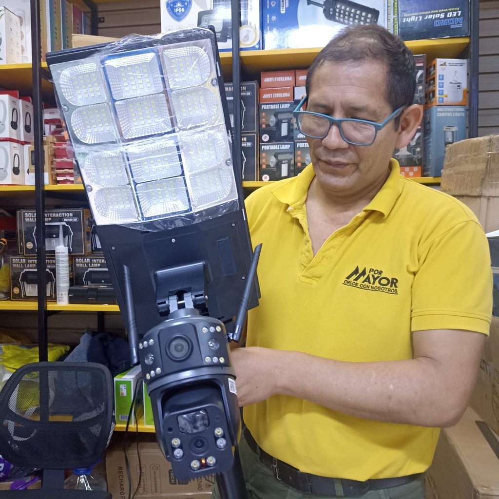 LUZ PASTORAL CON CAMARAS DE VIGILANCIA |LD001-W|