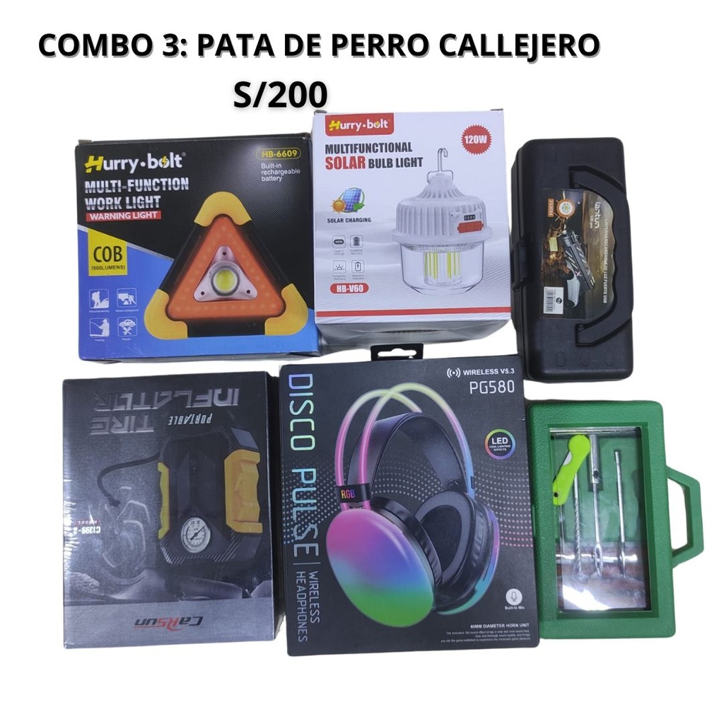 COMBO 3: PATA DE PERRO CALLEJERO