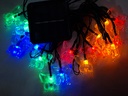 LUCES DE NAVIDAD SOLAR  MARIPOSA MULTICOLOR 5M-20 LED 