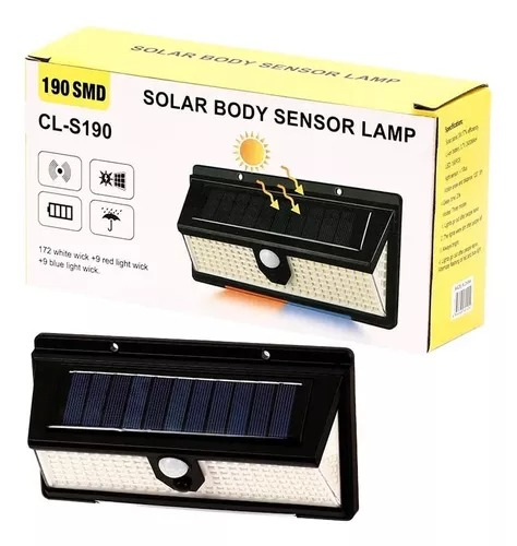 LAMPARA SOLAR CON SENSOR |TY002|